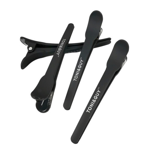 Затискачі для волосся Toni&Guy / чорний тонкий, 1 шт