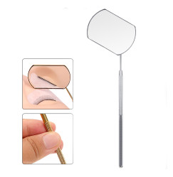 Eyelash extension mirror ForMe / silver, rectangular
