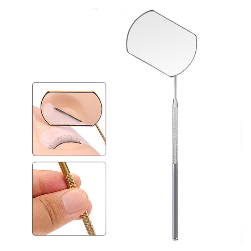 Eyelash extension mirror ForMe / silver, rectangular