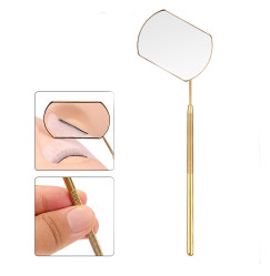 Eyelash extension mirror ForMe / gold, rectangular