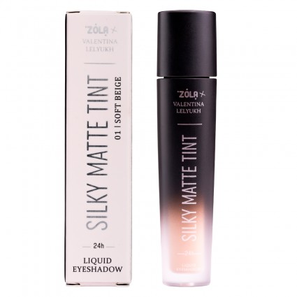 Жидкие тени для век ZOLA x Valentina Lelyukh - Silky Matte Tint - 01 Soft Beige