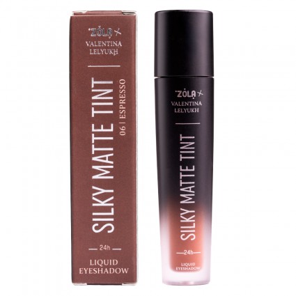 Жидкие тени для век ZOLA x Valentina Lelyukh - Silky Matte Tint - 06 Espresso